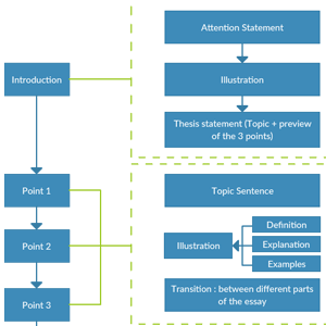 Diagrama de flujo del proceso de redacción de ensayos